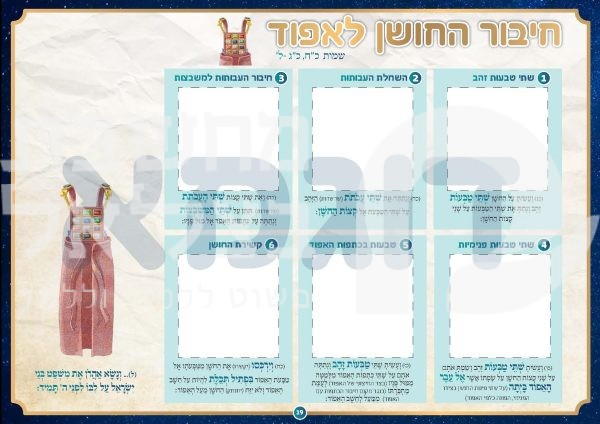 ⁦חוברת מדבקות כלי משכן ובגדי כהונה⁩ – תמונה ⁦4⁩