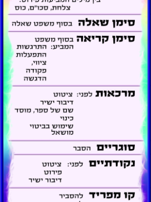 ערכת פלקטים באורינות לכיתות ד'-ו'