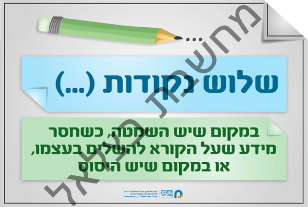 ⁦ערכת סימני פיסוק למסדרון גודל 50+70  7 כרזות⁩ – תמונה ⁦7⁩